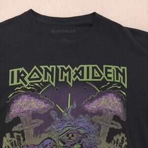 Iron Maiden Band Crew Neck Graphic T Shirt Adult Mens Size Large L Black